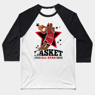 Pippen Basketball Mr Pip Chicago 33 All Star Baseball T-Shirt